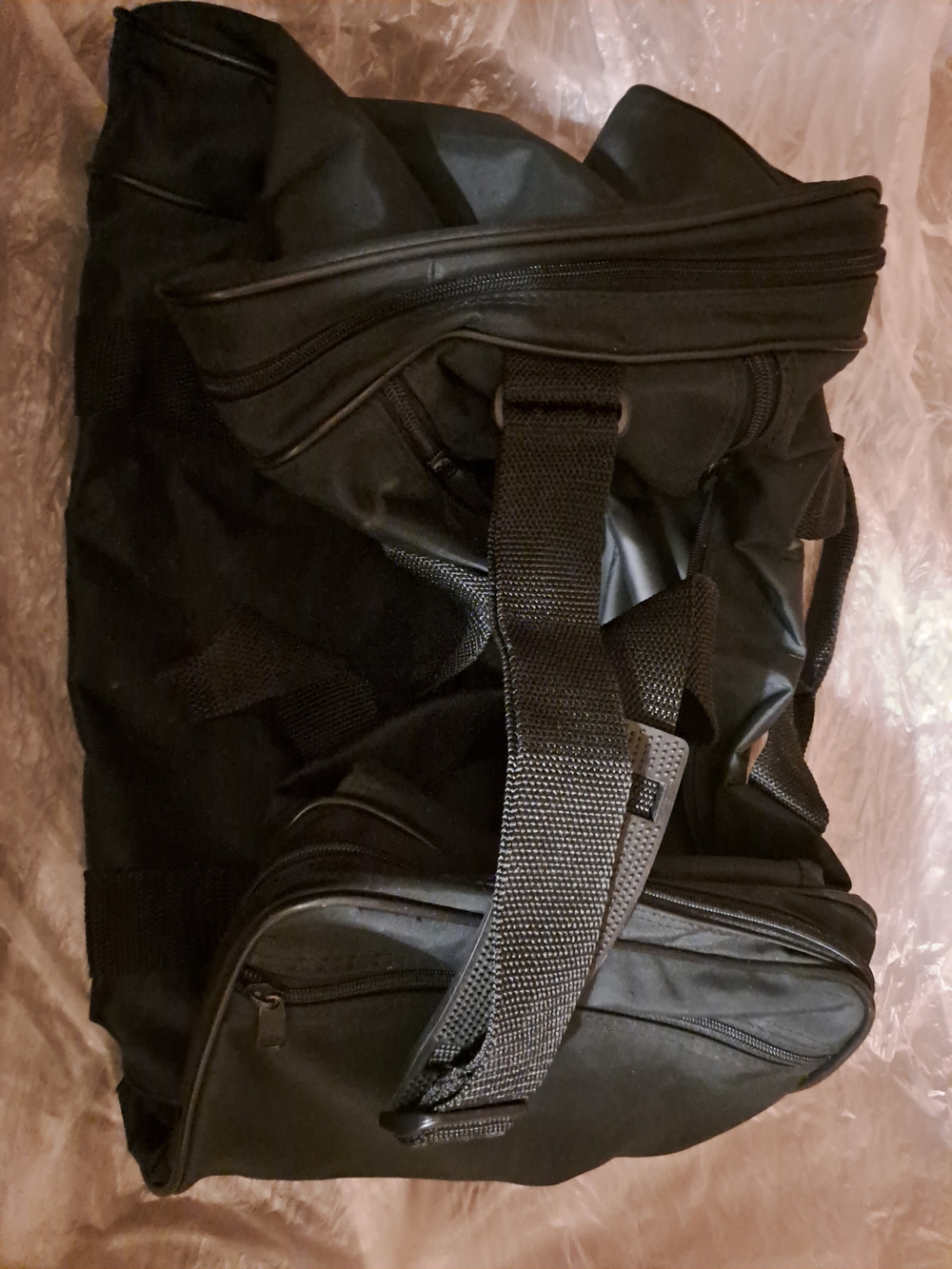 Classic Black Travel Duffel Bag - Carry On, Men Or Women's Weekender Gym
